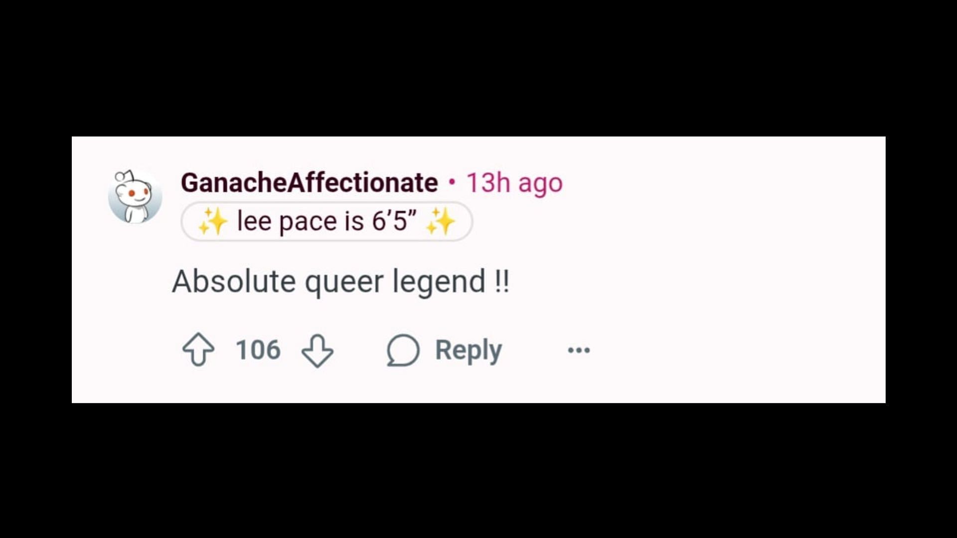 A user reacts (Image via Reddit/r/Fauxmoi)